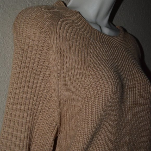 NWT $388 A Piece Apart Malu Rib Camel Crew Long Sleeve Sweater - Picture 4 of 8